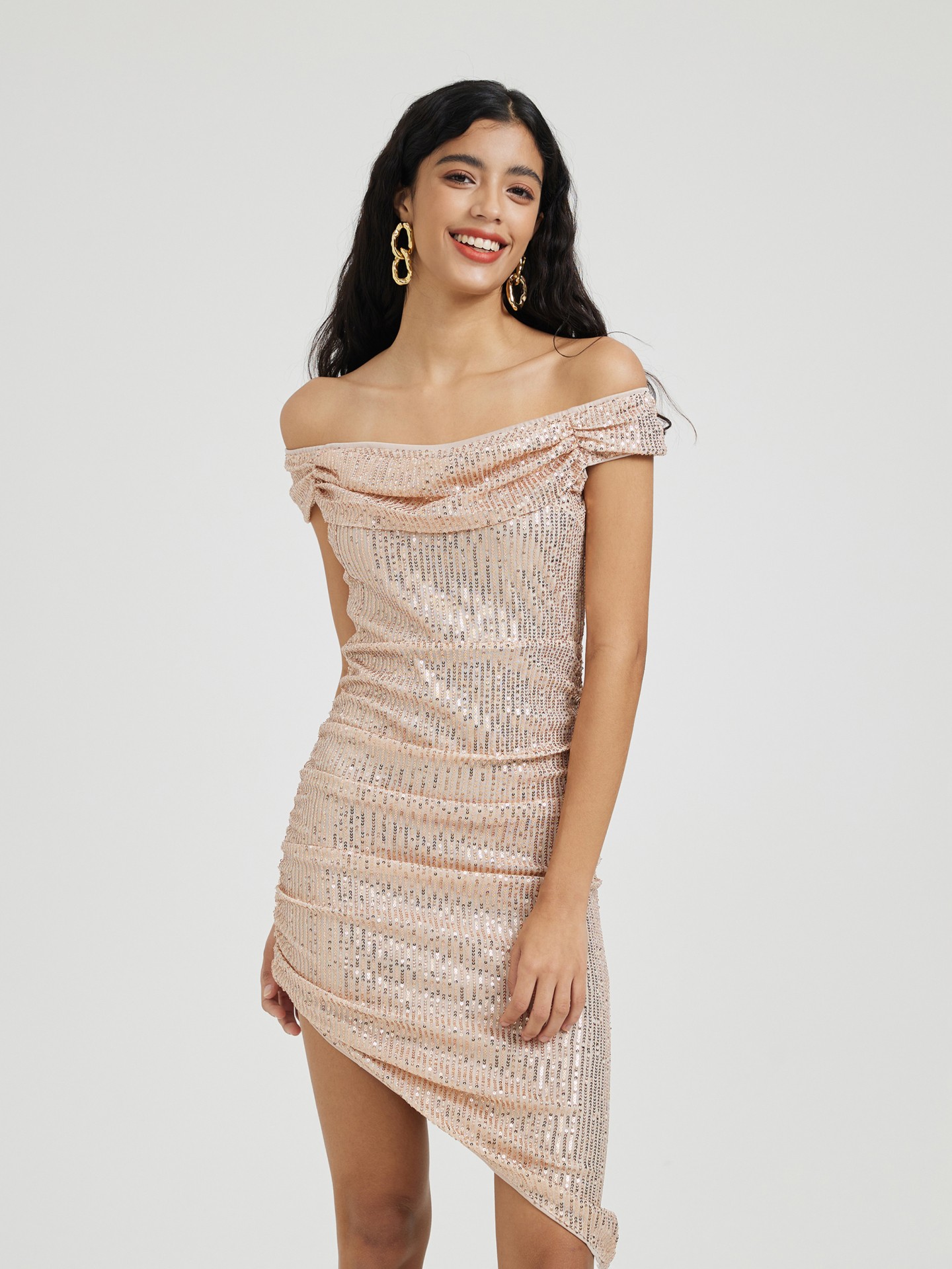 Gathered Bodycon Dress