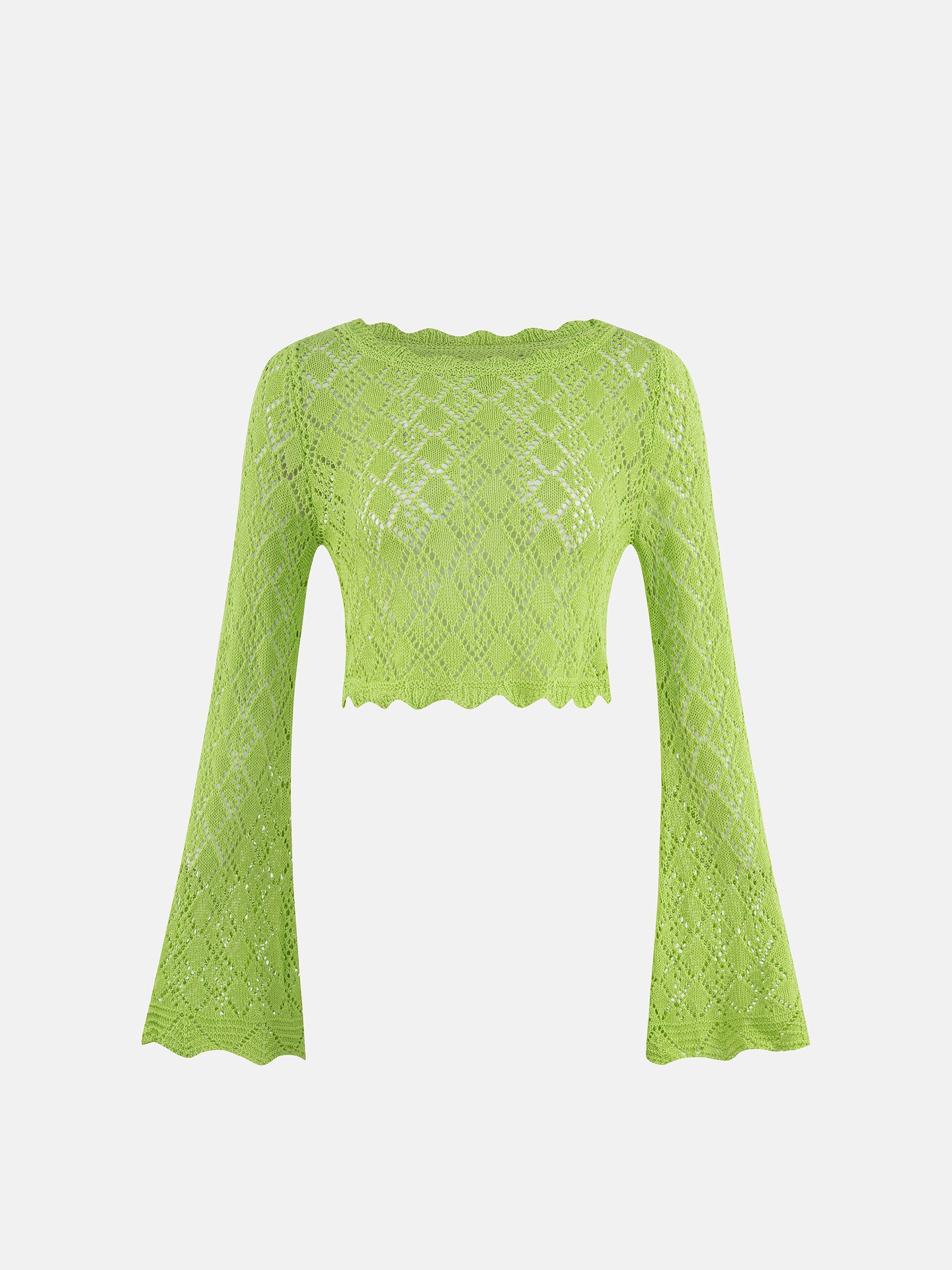 Openwork Knit Pullover