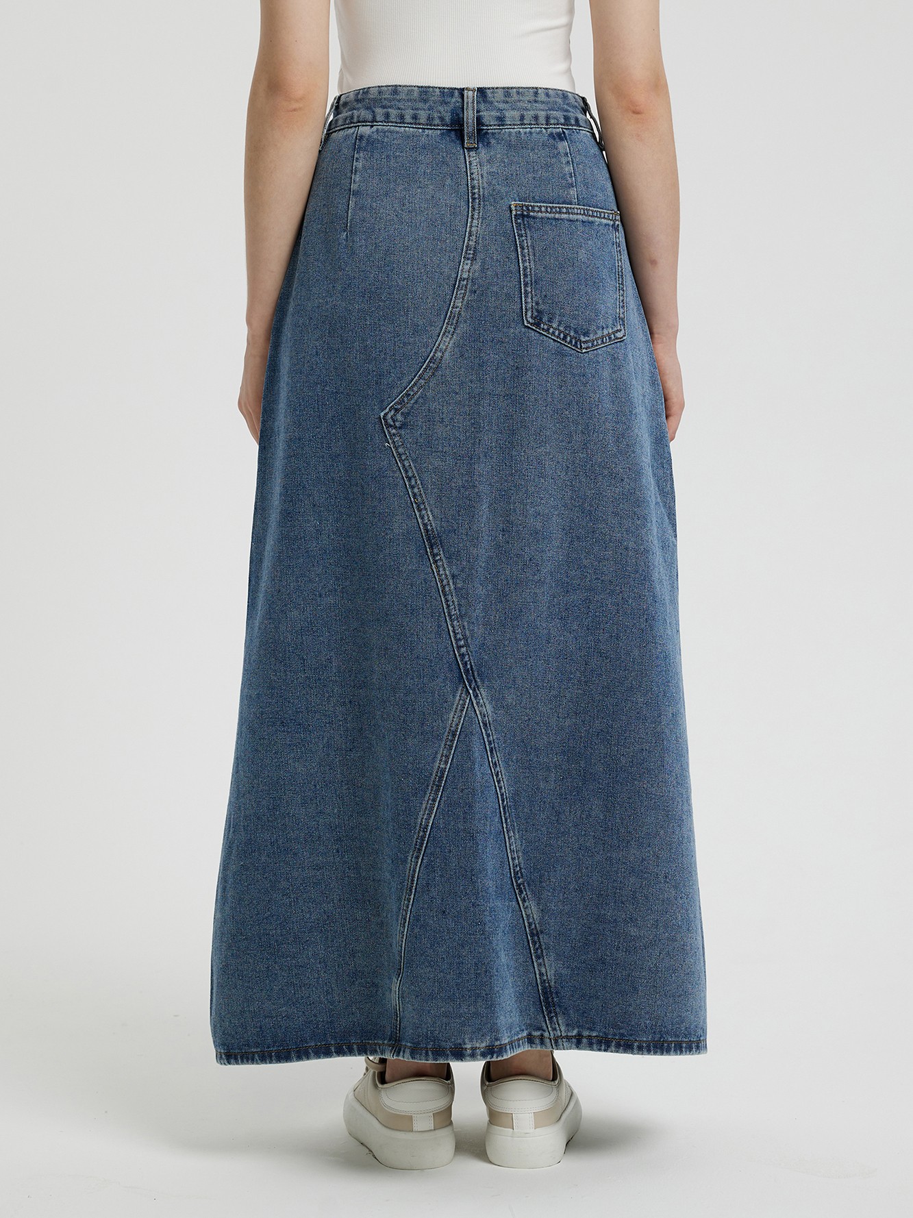 High waisted denim skirt clearance youtube