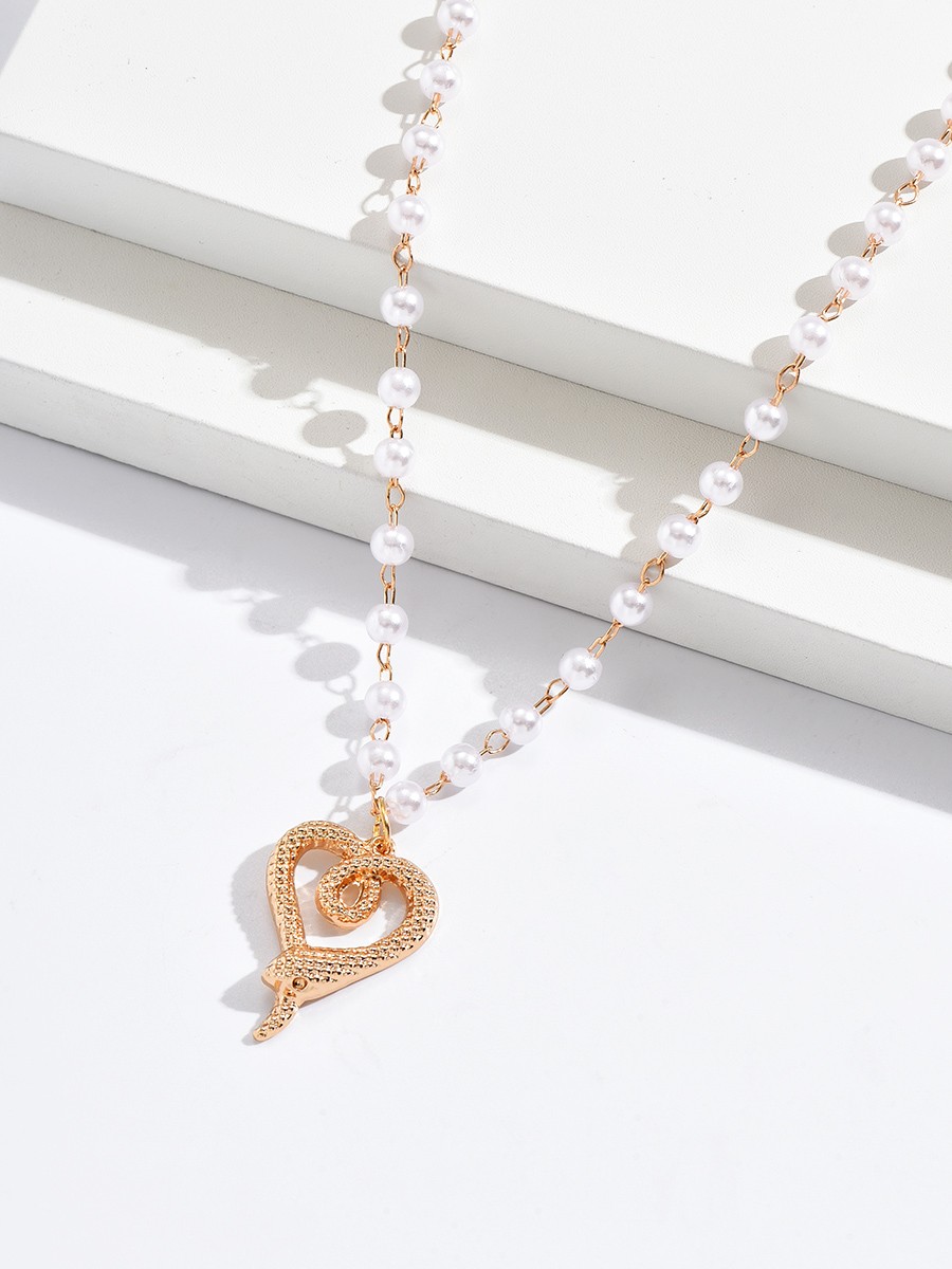 Heart Imitation Artificial jewellery Pendant Necklace