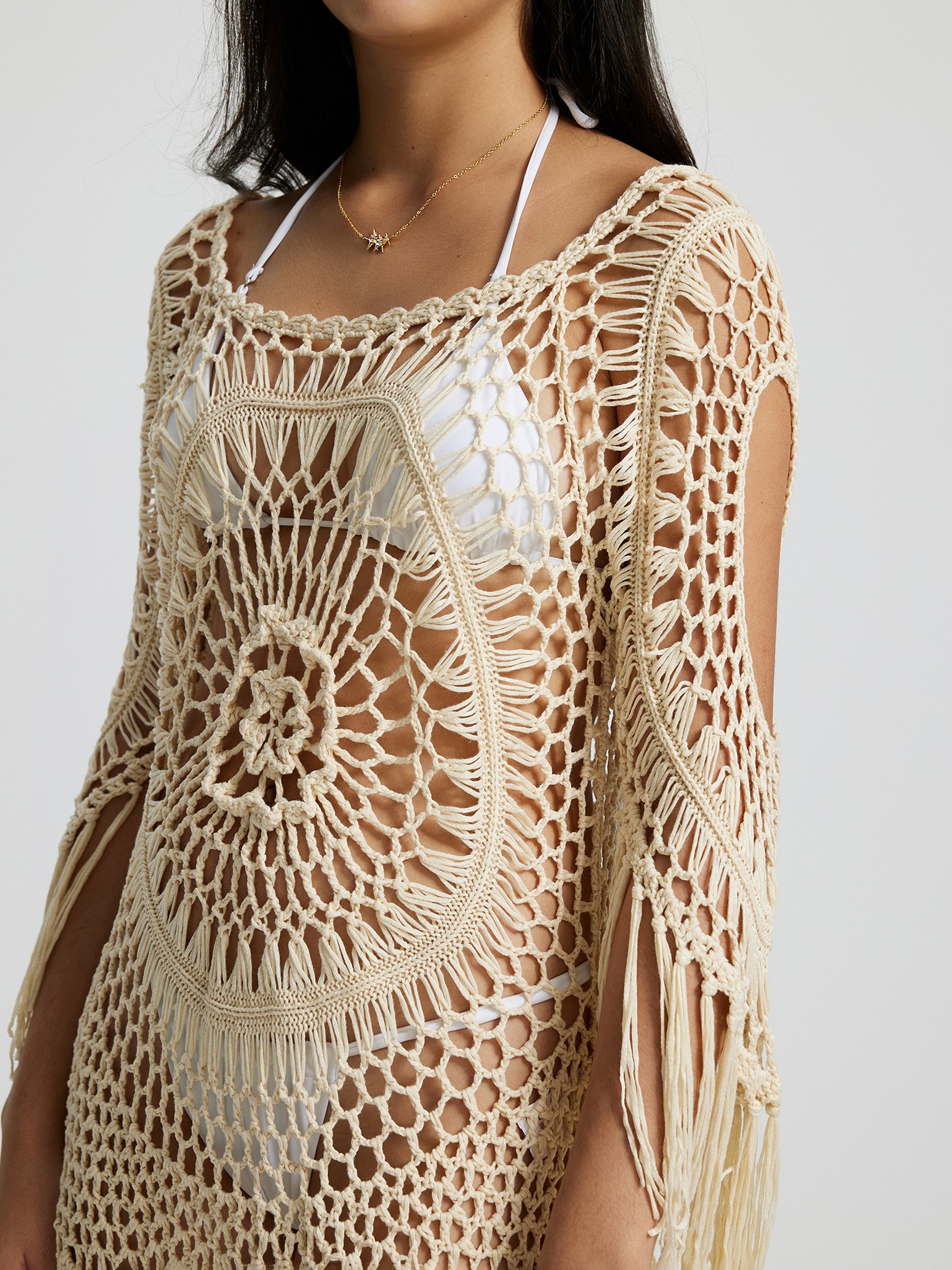 Boho Hippie Crochet Cover Up