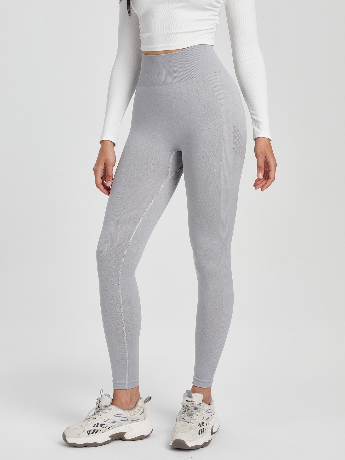 Grey High Waist Leggings