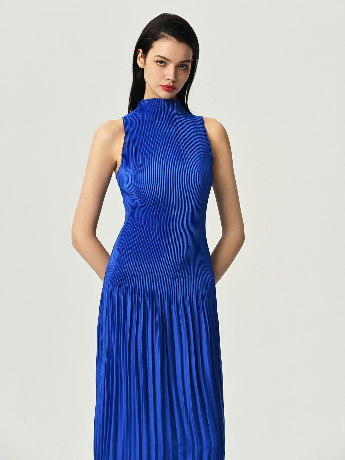 Pleated sales bodycon dress