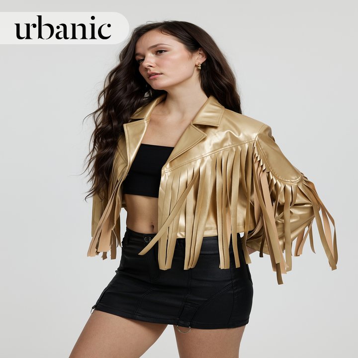 Cropped Fringed Jacket | Urbanic