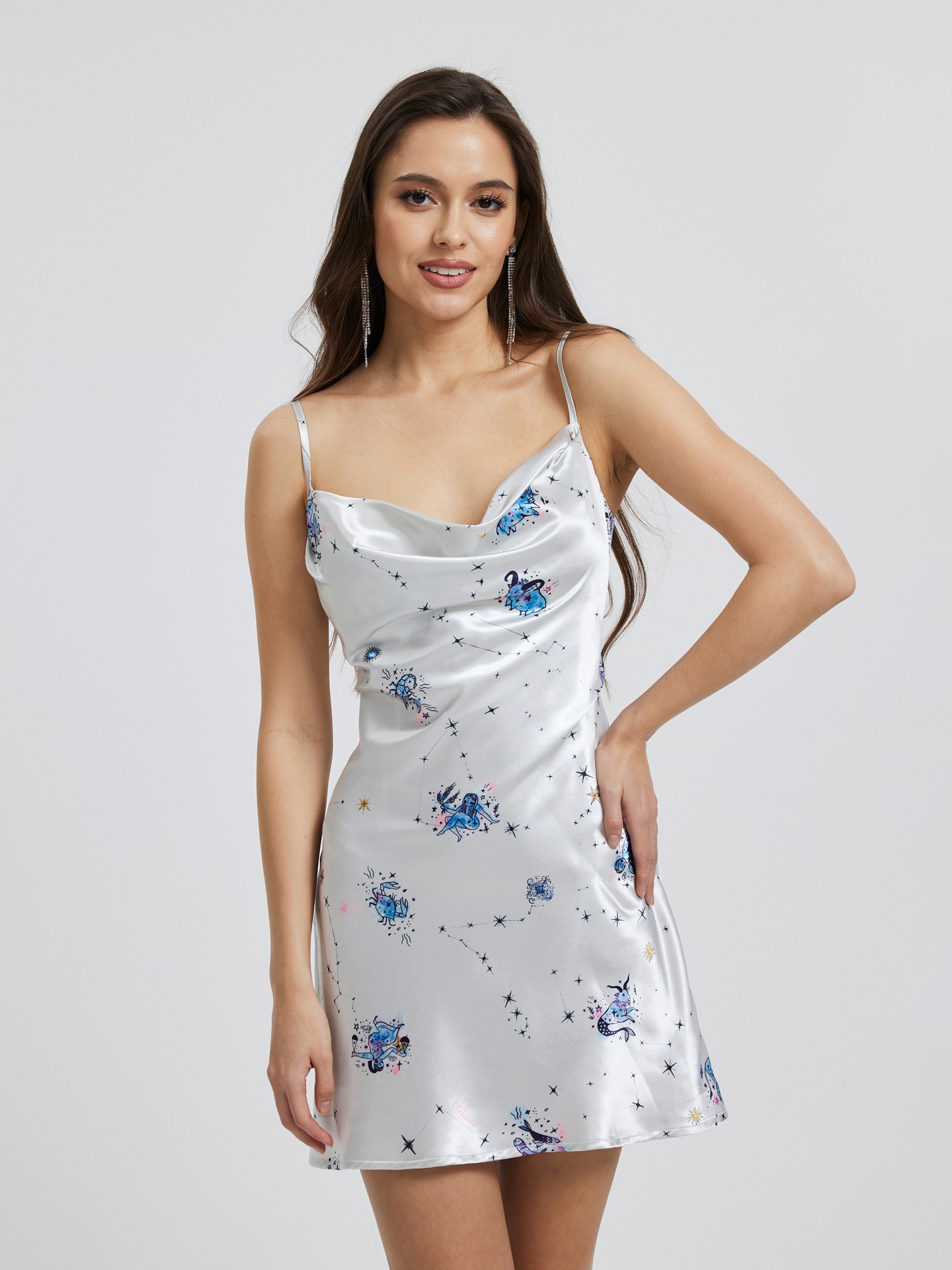 Printed deals slip dress