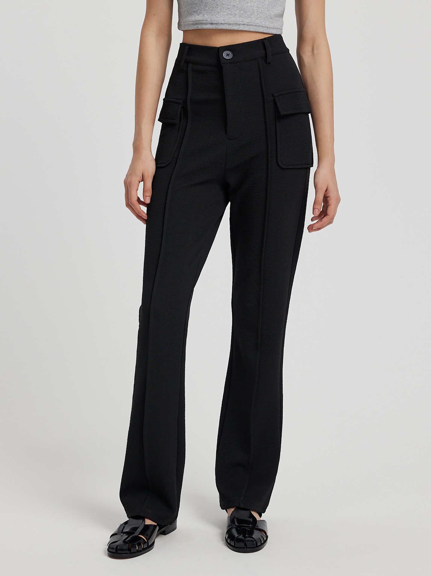 Black Fall Friday Deals Suit Pant for Womens High Waisted Flared