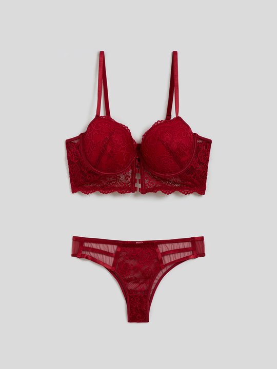 Buy online Sheer Bra And Panty Set from lingerie for Women by Fiha for ₹699  at 30% off