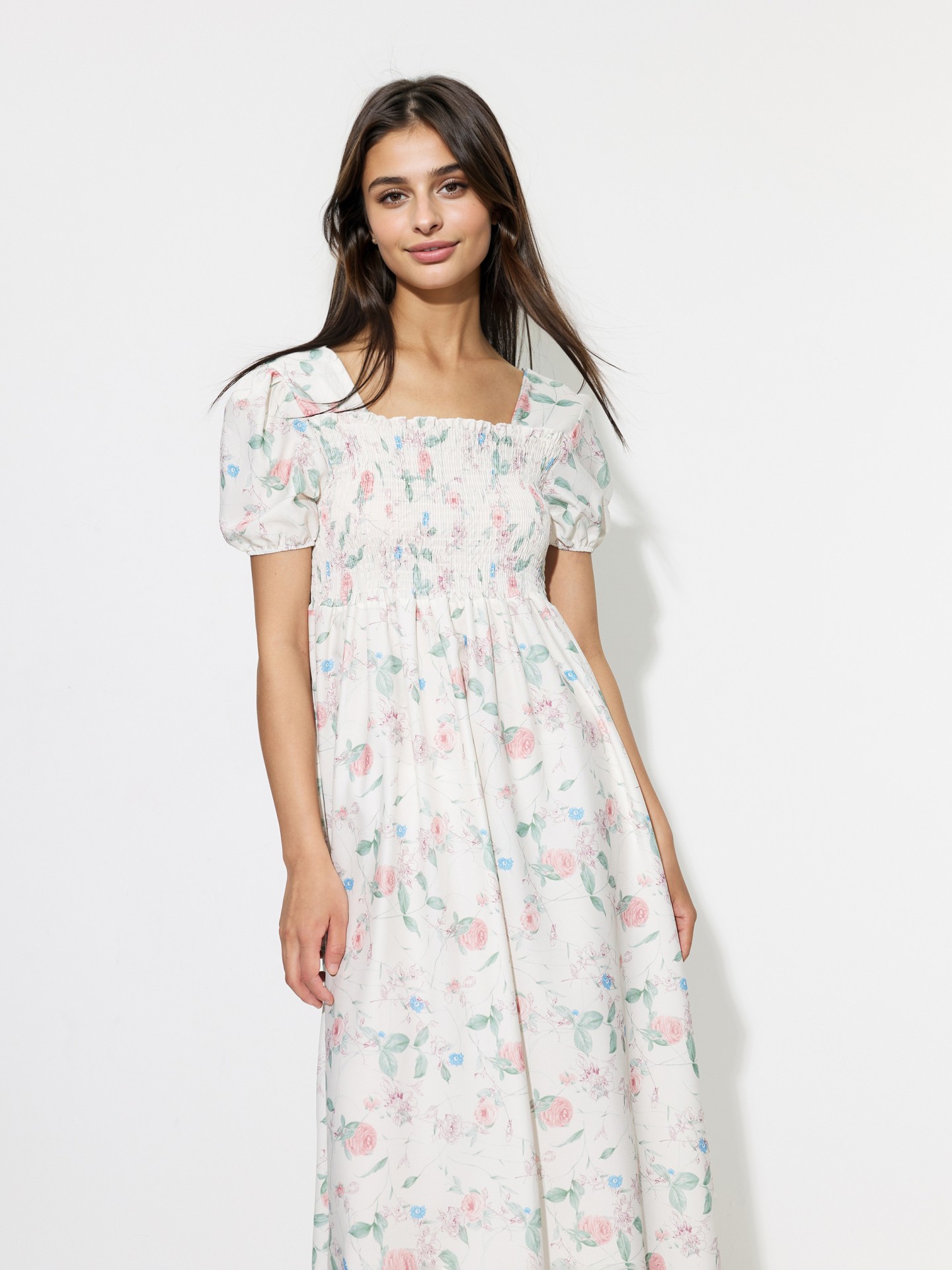 Printed A-Line Dress