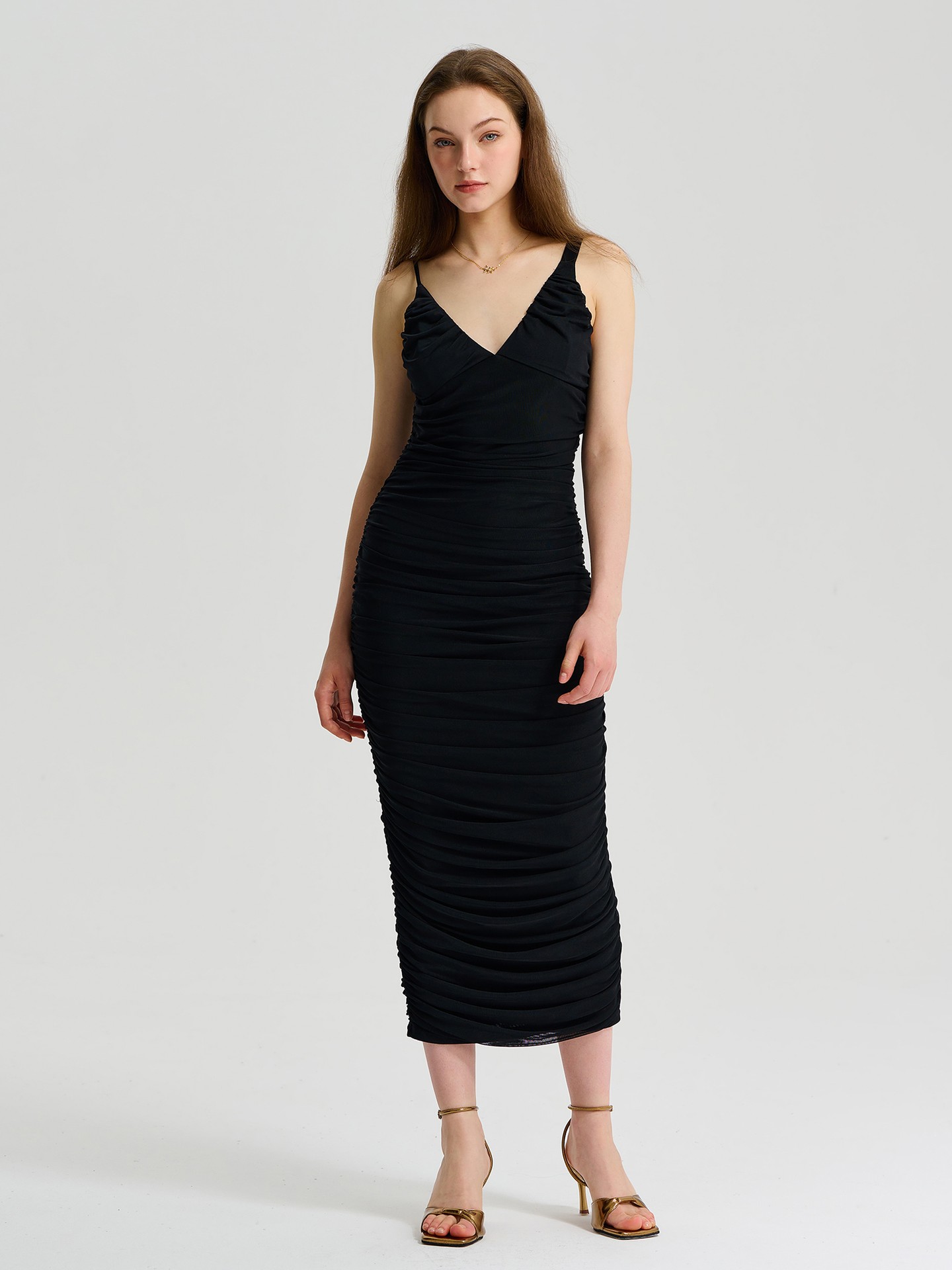 Gathered Bodycon Dress