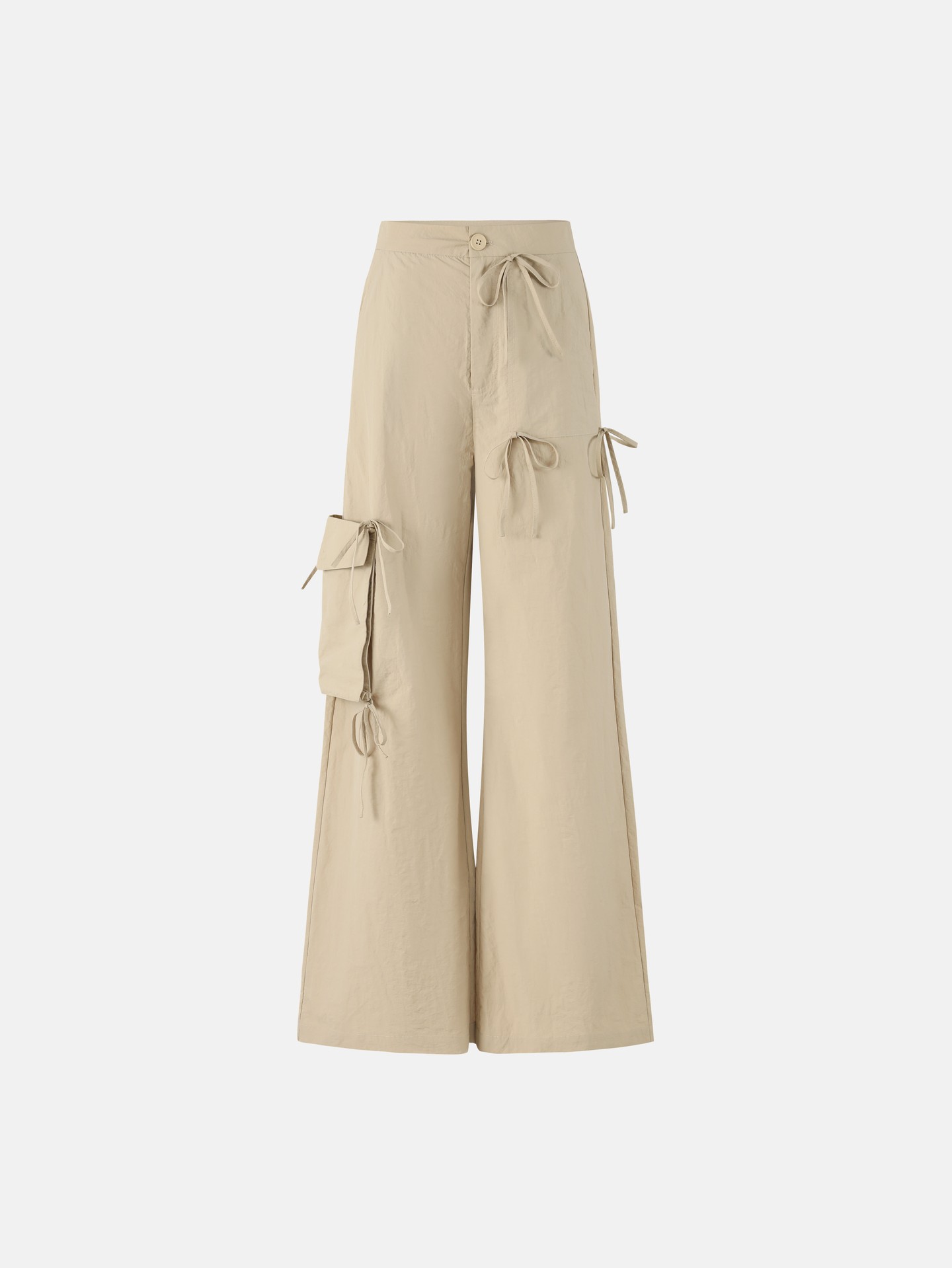 Wide Leg Pants with Bows