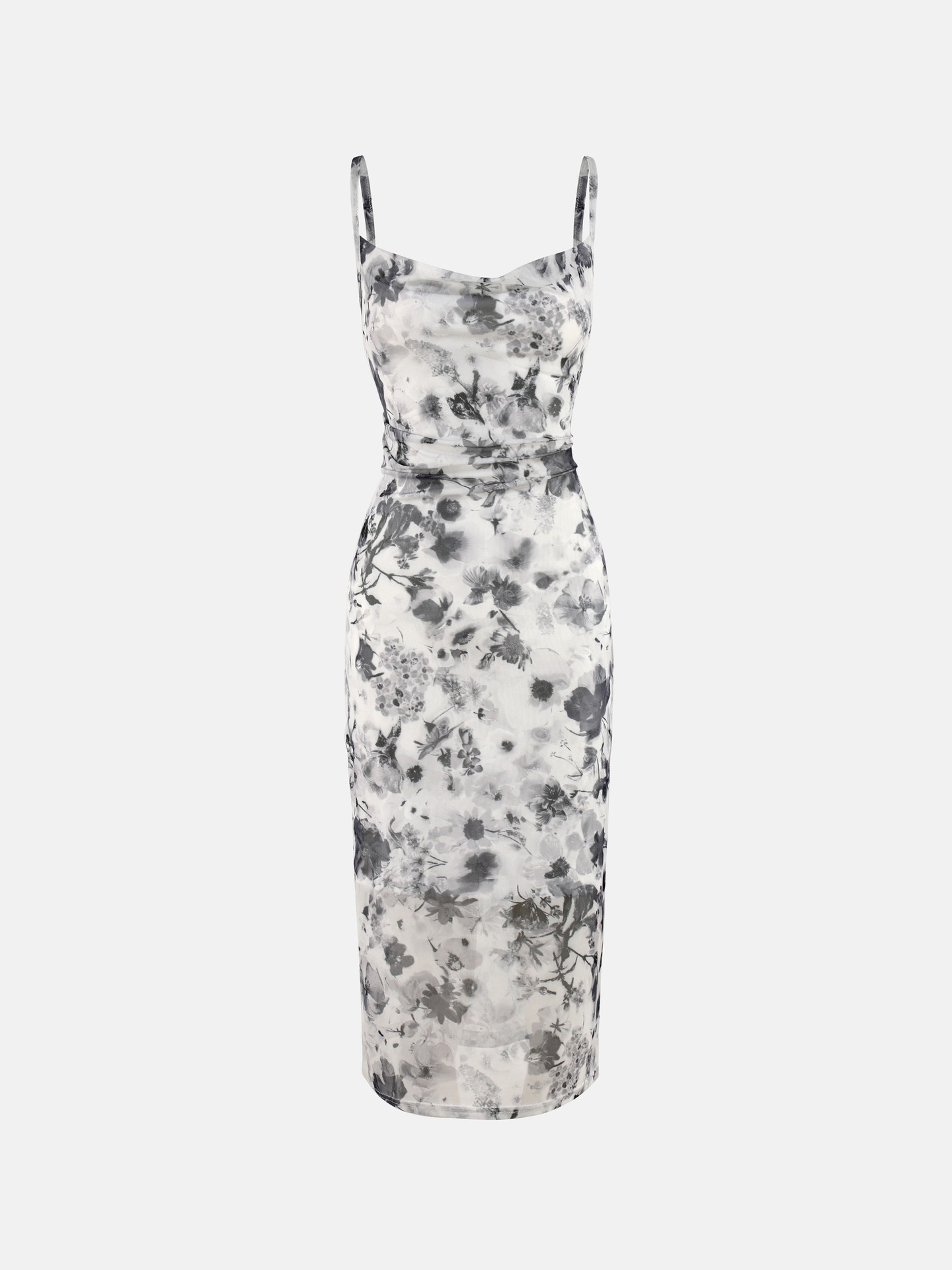 Printed Open Back Cami Dress