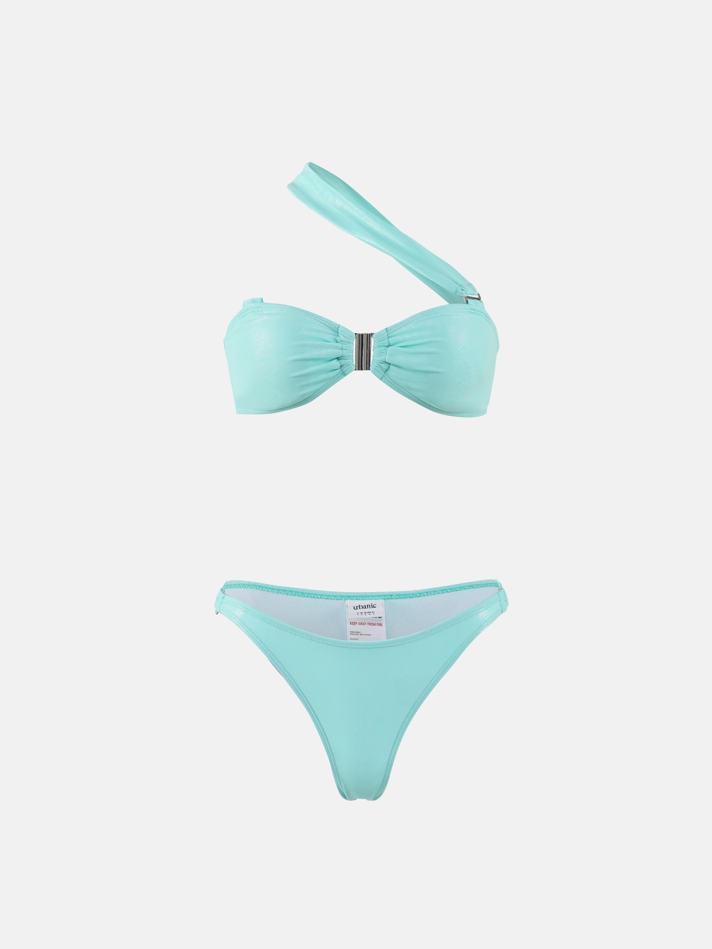 Asymmetric Shimmer Bikini Set