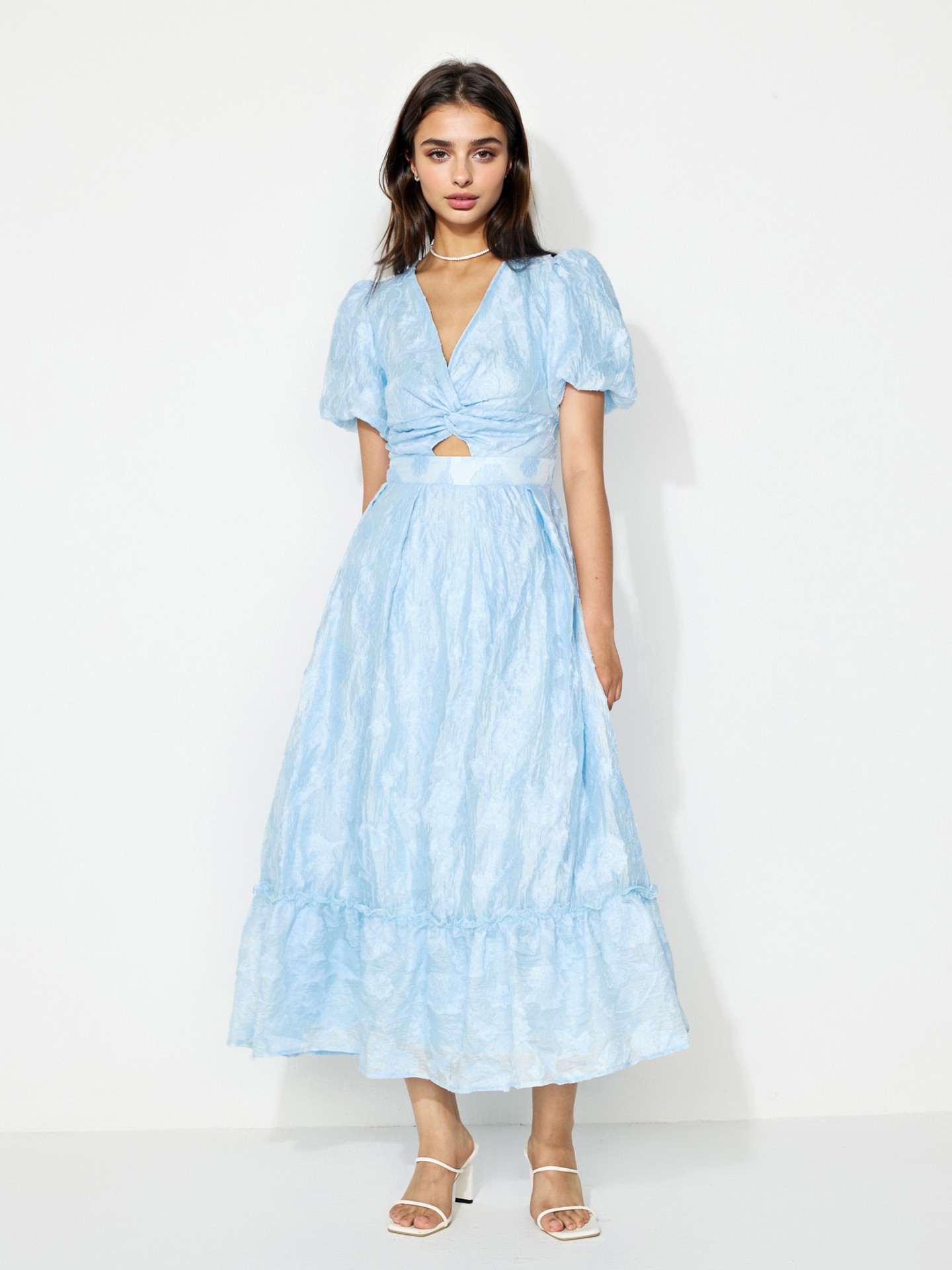 Draped A-Line Dress
