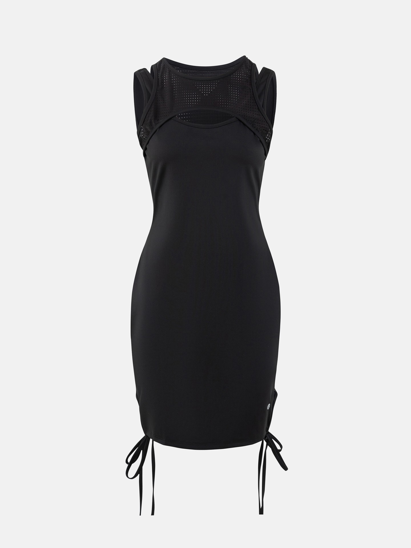 Sporty Slim Dress with Ties