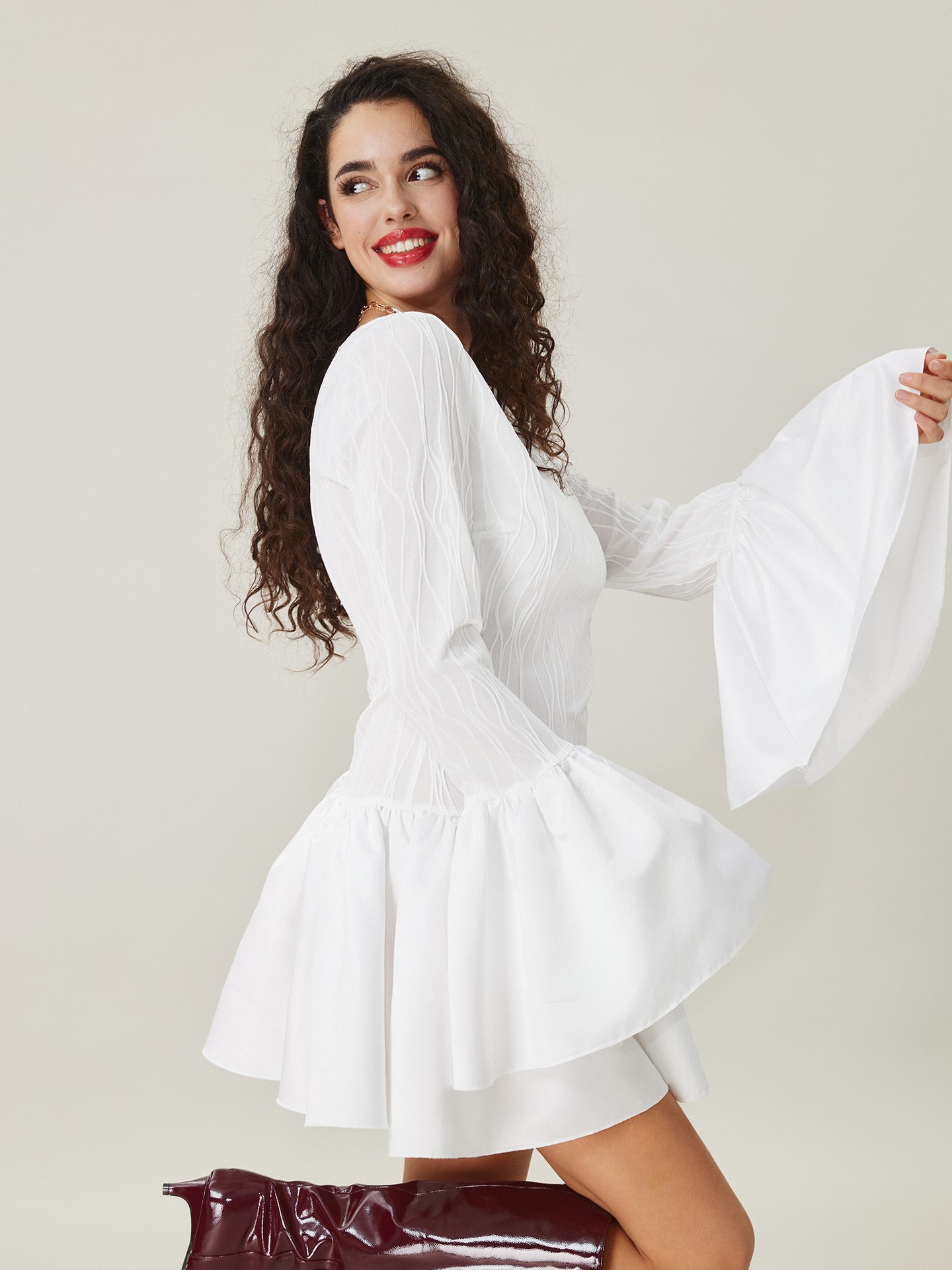 Patchwork A-Line Dress