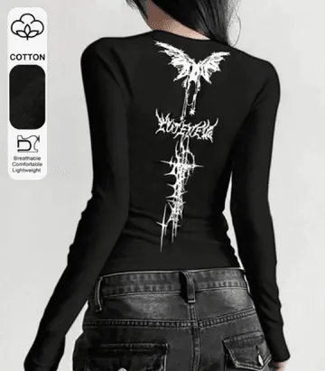 melt the lady♡gothic long T-shirts Buy Gothic T-shirts for Ladies | Abaddon Mystic Store