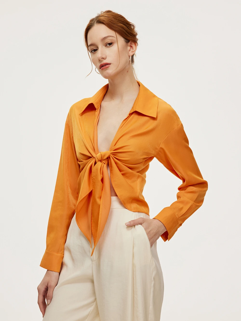 Knot Placket Blouse