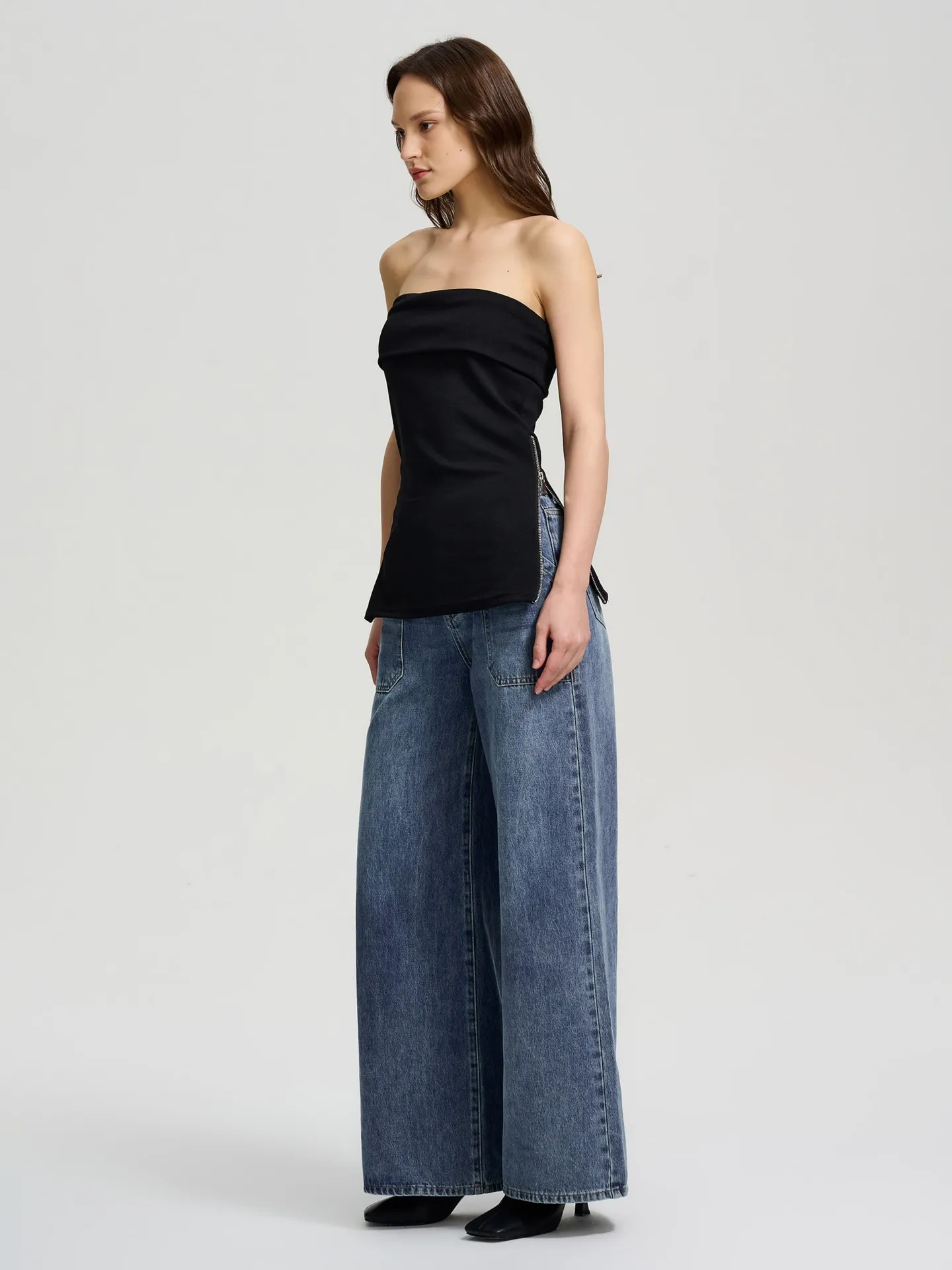 Asymmetric Tube Top