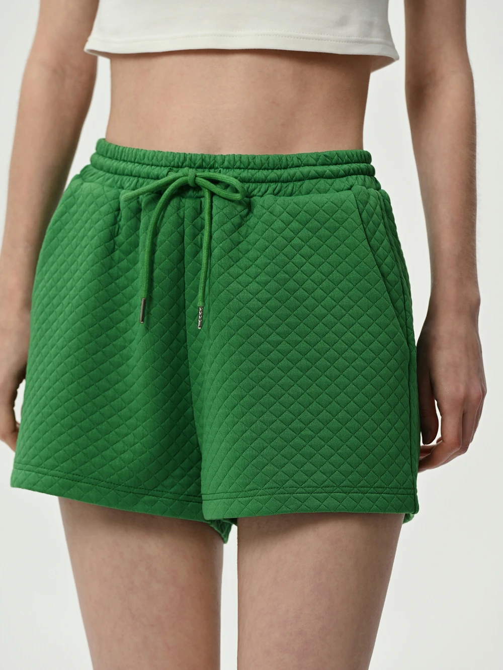 Texture Straight Leg Shorts