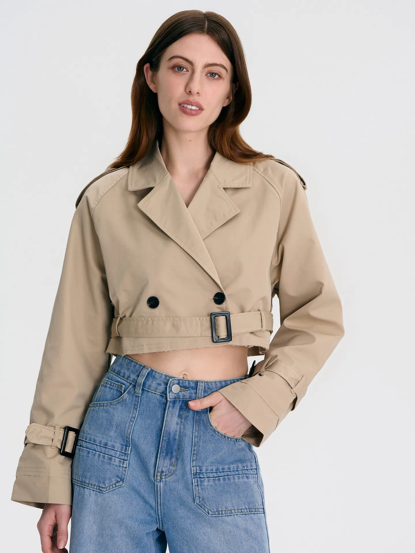 Raw Hem Trench Coats