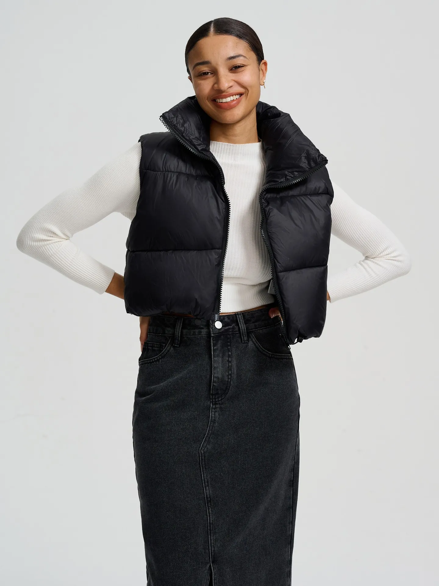 Quilted Gilet Coat