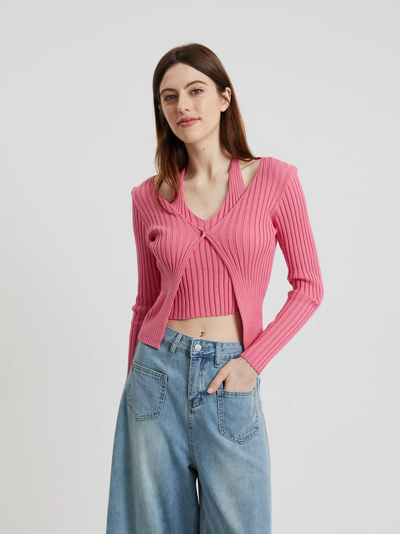 Buttoned Knit Top