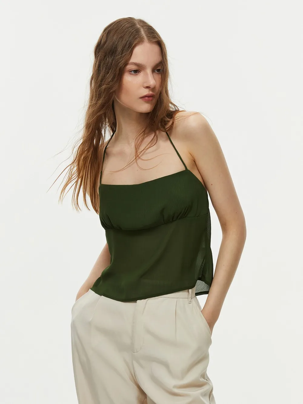 Backless Halter Top